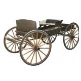 Antique American Horse-Drawn Buckboard Wagon