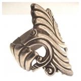 Taxco Mexico Sterling Silver Hinged Bracelet