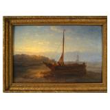 Att. to Eugene L. Boudin (1824-1898) Oil on Board