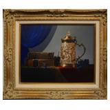Stanley M. Brice oil on canvas Stillife