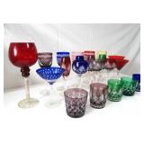 Hungarian = cut to clear multi color glassware