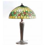 Antique Handel Bronze Tree Trunk Table Lamp