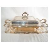Fancy Chafing dish and Silver  tray