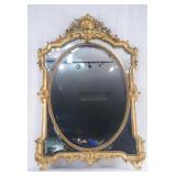 French 19th c. Napoleon III Gold Beveled Mirror