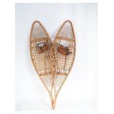 Antique rawhide snow shoes