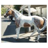 Life-Size Fiberglass "Indian Horse" Display Figure