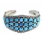 Zuni Sterling Sleeping Beauty Turquoise Cuff