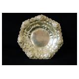 Antique highly embossed Sterling Bowl 376 grams