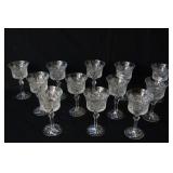 Collection of 36 Fine Bohemian glass crystal stems