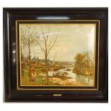 After Pissarro convex Lithographic print