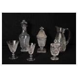 Collection of fine crystal glassware