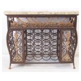 Wrought iron Italian style wine bar