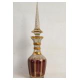 Fine Bohemian Decanter -  amethyst glass
