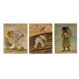 Diego Rivera (1886-1957) Three Watercolors