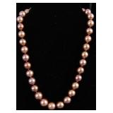 Natural South Seas chocolate pearl necklace