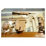 Collection of five unusual antique locks