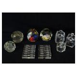 Assorted crystal and art glass