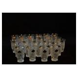 Bohemian cut crystal glasses