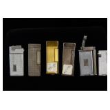 Six Vintage Deco lighters