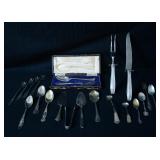 RW & S Sterling handles knife and fork carving