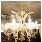 Fantastic Venetian glass 8-light chandelier