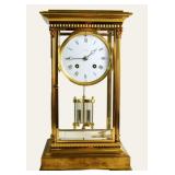 French Carriage clock w mercury pendulum