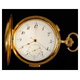 Fine Swiss quarter-hour repeating chronograph