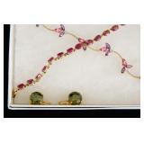 10kt Mexico rubies tennis bracelet