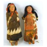 Two Vintage Skookum dolls