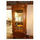 20th c. carved wardrobe with columns