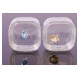 2 FACETED GEMSTONES CITRINE & AUQUAMARINE? 2 FACETED GEMSTONES CITRINE & AUQUAMARINE?