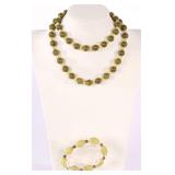 JADE NECKLACE & BRACELET SET JADE NECKLACE & BRACELET SET