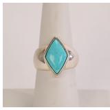 TURQUOISE & STERLING SILVER RING