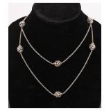 CHARLES KRYPELL 14K GOLD & STERLING NECKLACE