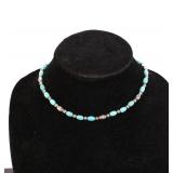 RELIOS CAROLYN POLLACK TURQUOISE STERLING NECKLACE