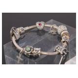 PANDORA STERLING SILVER BEADS BRACELET