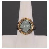 GOLD OVER STERLING SILVER COCKTAIL RING