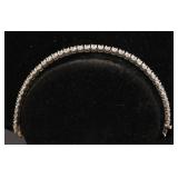CZ & STERLING SILVER BRACELET