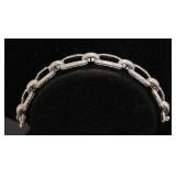 JUDITH RIPKA CHUNKY STERLING SILVER BRACELET
