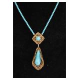 MICHAEL VALITUTTI TURQUOISE STERLING NECKLACE