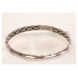 TACORI 18K GOLD/ STERLING SILVER BANGLE BRACELET