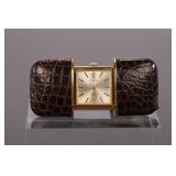 MIRABO VTG TRAVEL WATCH CLOCK GOLD FILLED