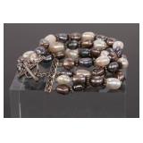 STERLING SILVER & PEARL BRACELET