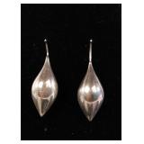 MICHAEL DAWKINS STERLING SILVER TEAR DROP EARRINGS