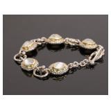 MICHAEL DAWKINS GOLD & STERLING SILVER BRACELET