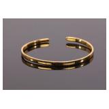 LATH GOLD OVER STERLING CUFF BRACELET