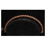 ORANGE CITRINE & STERLING SILVER BRACELET