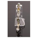 STERLING SILVER & GEMSTONES BRACELET
