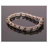 SW STERLING SILVER TENNIS BRACELET