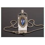 LABRADORITE STERLING SILVER NECKLACE/ PENDANT